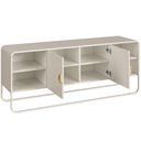 Ver mais imagens de Rack para Sala de Estar TV 55 pol Industrial Orgânico Alek A03 Off White - Lyam Decor