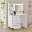 Ver imagem 4 de Penteadeira Camarim Zara Branco com Espelho Touch – Luapa Móveis