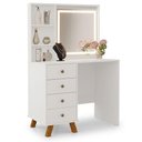 Ver imagem 1 de Penteadeira Camarim Zara Branco com Espelho Touch – Luapa Móveis
