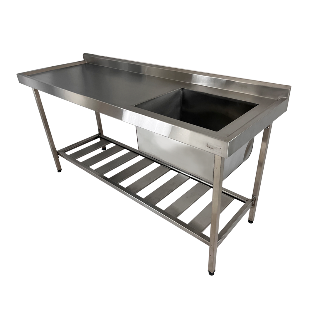 Pia Aço Inox Industrial 140x60x90 Cm Cuba Direita Nortinox