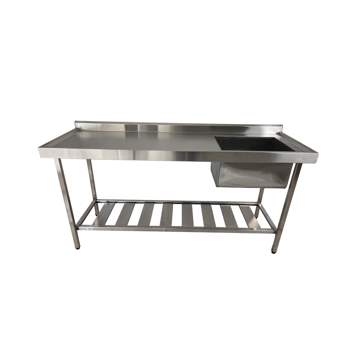 Pia Aço Inox Industrial 140x60x90 Cm Cuba Direita Nortinox - 2