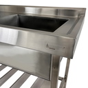 Ver imagem 3 de Pia Aço Inox Industrial 140x60x90 Cm Cuba Direita Nortinox