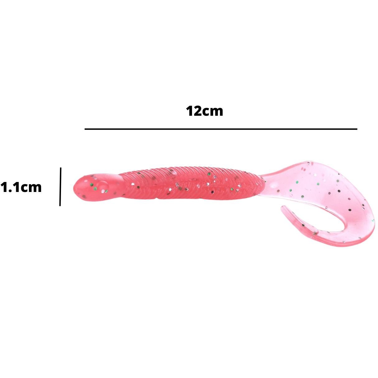 6 Iscas Artificiais Grub 12cm 9.2g Robalo Tucunaré Trairão - 5