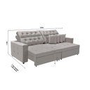 Ver imagem 2 de Sofá Texas 3.00m Retrátil e Reclinável - Avelã