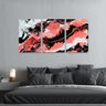 Quadro Arte Abstrata Vermelho Preto E Branco Para Escritório - 5