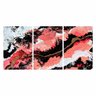 Quadro Arte Abstrata Vermelho Preto E Branco Para Escritório - 2