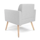 Ver imagem 5 de Kit 2 Poltronas Pés Palito Natural Marisa Linho Cinza A05 D03 - D'Rossi