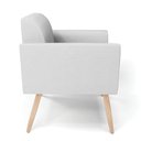Ver imagem 4 de Kit 2 Poltronas Pés Palito Natural Marisa Linho Cinza A05 D03 - D'Rossi