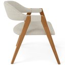 Ver imagem 7 de Kit 03 Cadeiras de Jantar e Estar Living Estofada Nadja L02 Linho Champagne - Lyam Decor