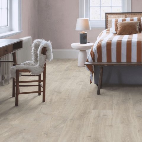 Piso Laminado Quick Step Smart Carvalho Natural Havana Qssm1656 Cx 2,51m²