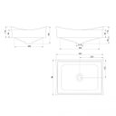 Ver imagem 5 de Cuba de Apoio Veneza 11cmx46cmx34,5cm Japi