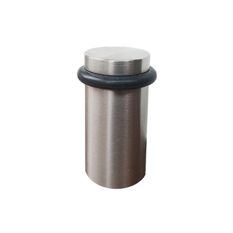 Batedor Amortecedor de Porta Inox Padrão Hotel 5cm Kit com 2