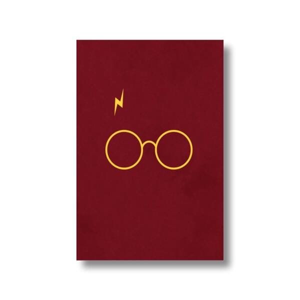 Quadro Harry Potter Óculos decorativo Tela de Tecido - 2