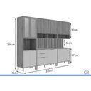 Ver imagem 3 de Cozinha Modulada 7 Peças Divina C7113 Cinamomo/Off White MGM
