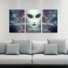 Quadro Decorativo Retrato Fantasia Feminino Alien - 4