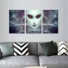 Quadro Decorativo Retrato Fantasia Feminino Alien - 2
