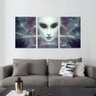 Quadro Decorativo Retrato Fantasia Feminino Alien - 1