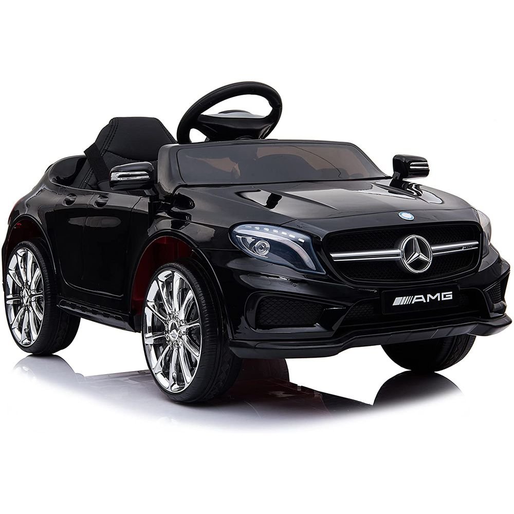 Carro Elétrico Infantil Mercedes-Benz 12V com 2 Motores e Controle Remoto Preto - 2