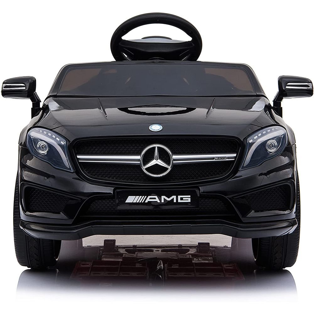 Carro Elétrico Infantil Mercedes-Benz 12V com 2 Motores e Controle Remoto Preto - 1