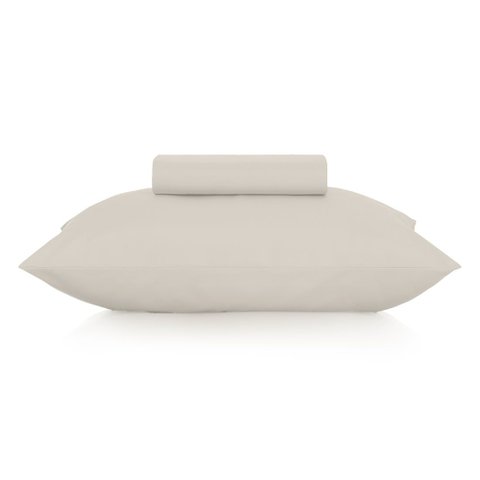 Jogo de Cama Solteiro Completo Altenburg Toque Acetinado Bege Porcelana