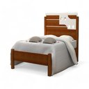 Ver imagem 3 de Cama Solteiro Colônia Cinamomo e Off com Colchão