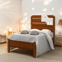 Ver imagem 1 de Cama Solteiro Colônia Cinamomo e Off com Colchão