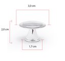 Ver imagem 2 de Puxador Redondo Flor em Metal para Móveis Kit 8 Unidade Puxador de Guarda Roupa Puxadores de Gaveta