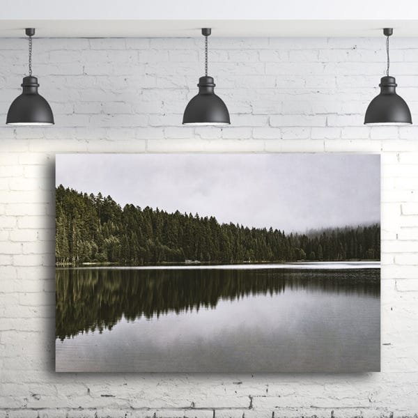 Quadro Decorativo Paisagem Lago Casa Loja Escritório A159 - 1