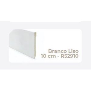 Rodape Branco Liso Slim 10cm R52910 - Br