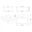 Ver imagem 3 de Cuba de Apoio Novara Elegance 11,5cmx47cmx35cm Japi