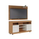 Ver imagem 2 de Rack Bancada Ambiente Yara e Painel para Tv Maia Freijó Off White – Colibri