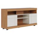 Ver imagem 3 de Rack Bancada Ambiente Yara e Painel para Tv Maia Freijó Off White – Colibri