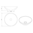 Ver imagem 3 de Cuba de Apoio Rimini 10,5cmx34cmx34 Cm Japi