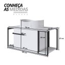 Ver imagem 2 de Gabinete para Banheiro Suspenso Industrial com Cuba Berlin Branca Branco