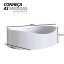 Ver imagem 3 de Gabinete para Banheiro Suspenso Industrial com Cuba Berlin Branca Branco