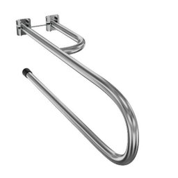 Barra de apoio Articulada 70 cm em aço inox lado esquerdo - Barracerta - 1