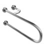 Barra de apoio Fixa para vaso sanitário 60 cm em aço inox lado esquerdo - Barracerta - 1