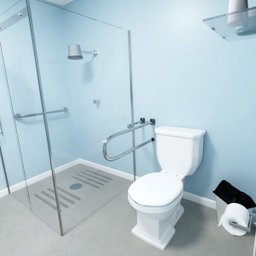 Barra de apoio Fixa para vaso sanitário 80 cm em aço inox lado direito - Barracerta - 3