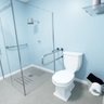 Barra de apoio Fixa para vaso sanitário 80 cm em aço inox lado direito - Barracerta - 3