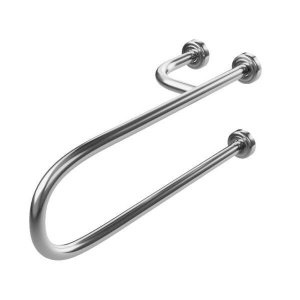 Barra de apoio Fixa para vaso sanitário 80 cm em aço inox lado direito - Barracerta