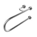 Ver imagem 1 de Barra de apoio Fixa para vaso sanitário 80 cm em aço inox lado direito - Barracerta