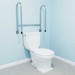 Barra de apoio Articulada Dupla para vaso sanitário em aço inox - Barracerta - 3