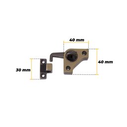 Trinco Inteligente 40mm Fumê Para Porta De Correr - 3