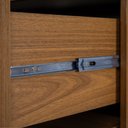 Ver mais imagens de Cômoda Square para Quarto 3 Gavetas Pés de Metal 80cm Telinha Rattan Louro Freijó Casavee
