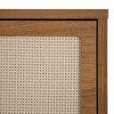 Ver imagem 7 de Cômoda Square para Quarto 3 Gavetas Pés de Metal 80cm Telinha Rattan Louro Freijó Casavee