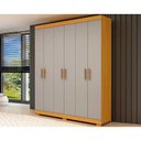 Ver imagem 6 de Guarda Roupa 6 Portas e 2 Gavetas Lana Branco - Acp