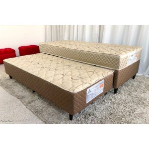 Bicama Duo Box Cama Principal D33 e Auxiliar Espuma D28 Rondomóveis MARROM