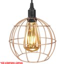 Ver imagem 3 de Pendente Aramado Globo Luminária Lustre Teto Retrô Vintage Industrial Balcão Cobre Rose Gold