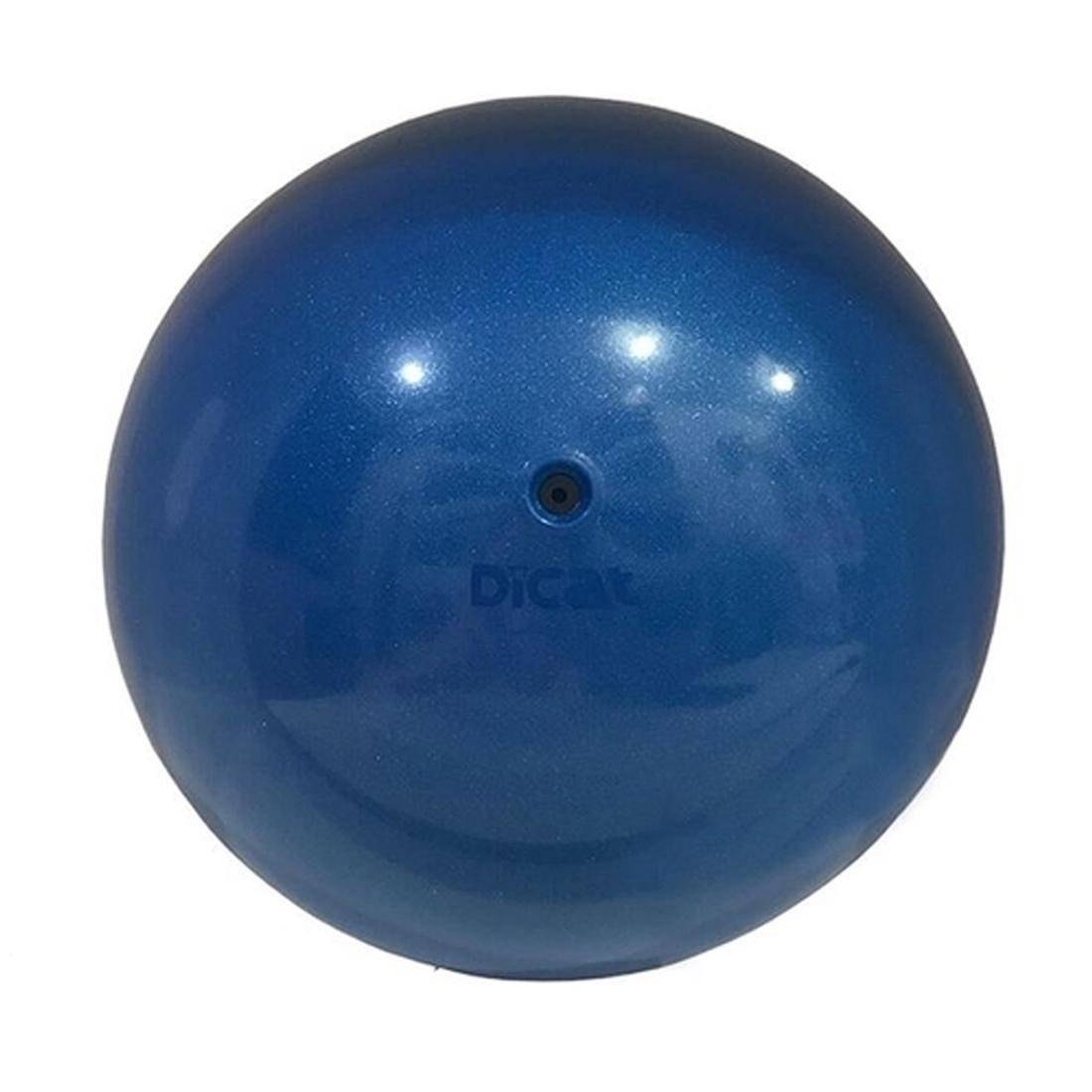 Bola Glitter 300g 16cm Ginástica Rítmica Dicat Sports Azul Metalizado