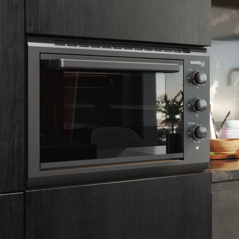 Forno Elétrico de Embutir Nardelli 50l Preto - Grill E50